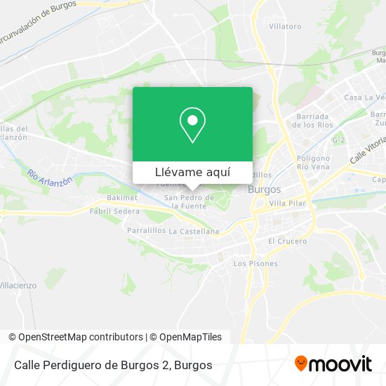 Mapa Calle Perdiguero de Burgos 2