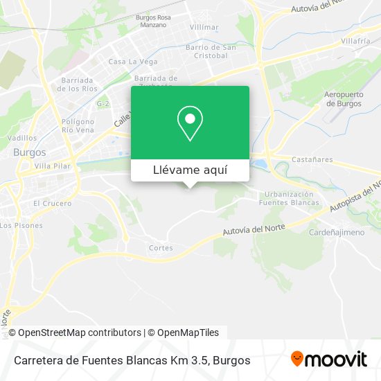 Mapa Carretera de Fuentes Blancas Km 3.5
