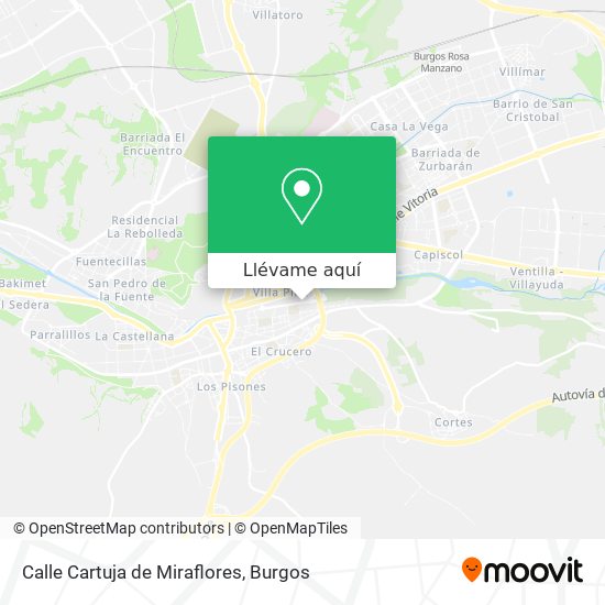Mapa Calle Cartuja de Miraflores