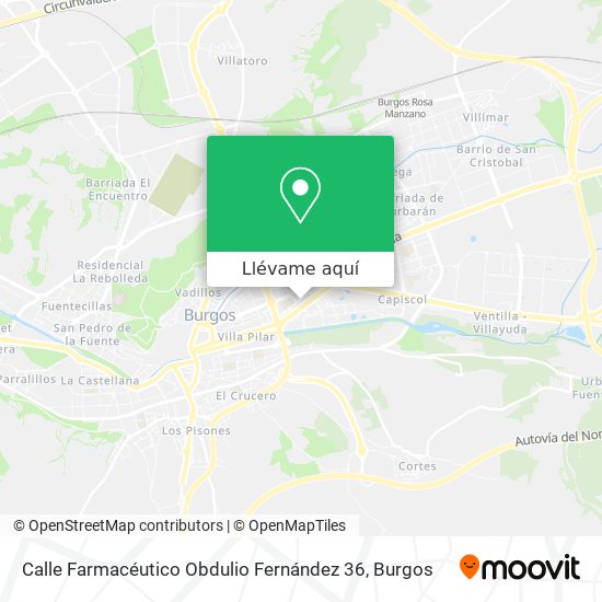 Mapa Calle Farmacéutico Obdulio Fernández 36