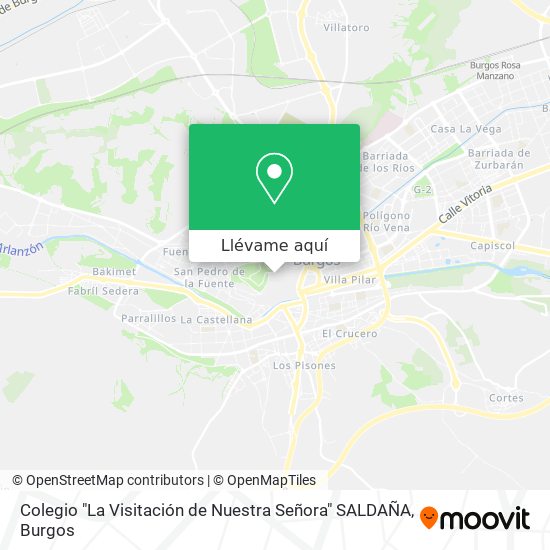 Mapa Colegio "La Visitación de Nuestra Señora" SALDAÑA