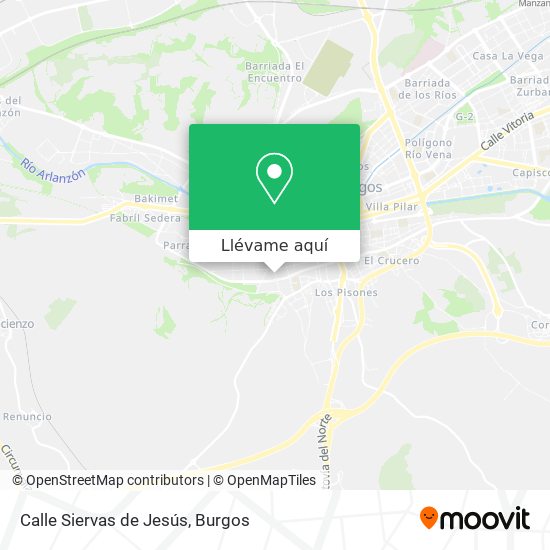 Mapa Calle Siervas de Jesús
