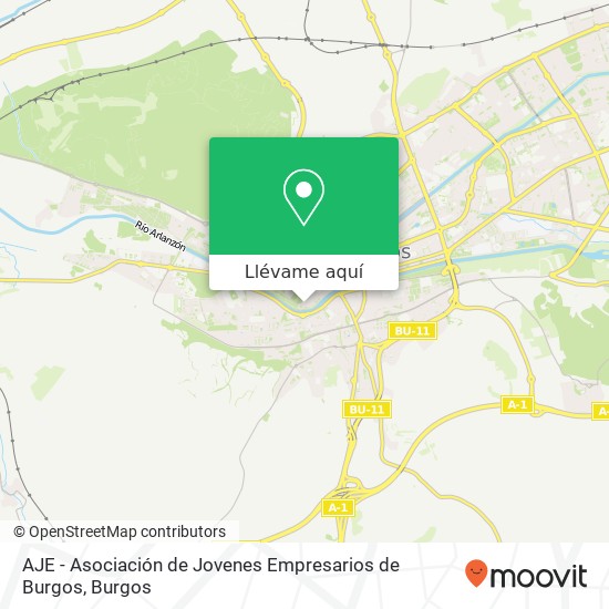 Mapa AJE - Asociación de Jovenes Empresarios de Burgos