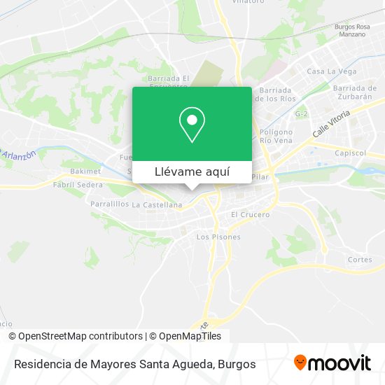 Mapa Residencia de Mayores Santa Agueda