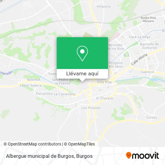 Mapa Albergue municipal de Burgos