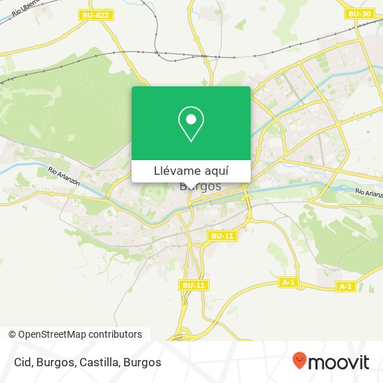 Mapa Cid, Burgos, Castilla