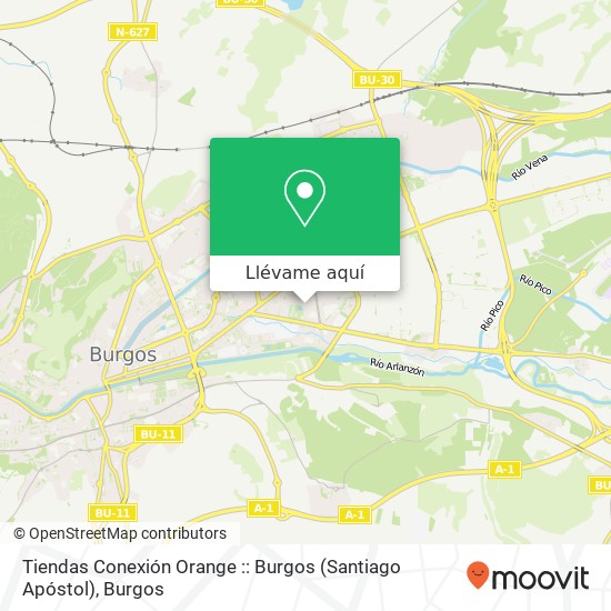 Mapa Tiendas Conexión Orange :: Burgos (Santiago Apóstol)