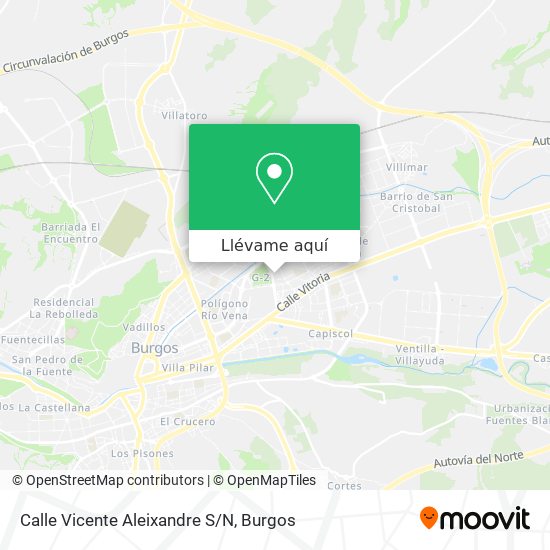 Mapa Calle Vicente Aleixandre S/N