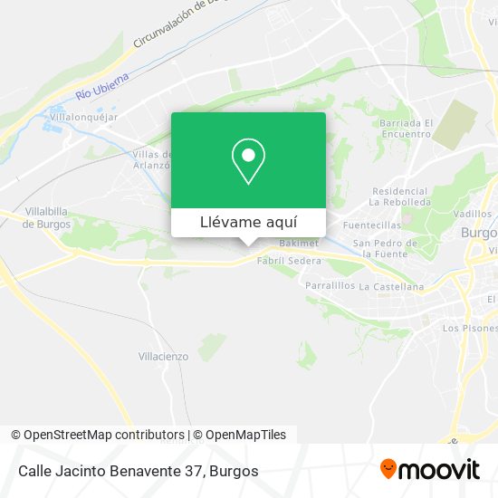 Mapa Calle Jacinto Benavente 37