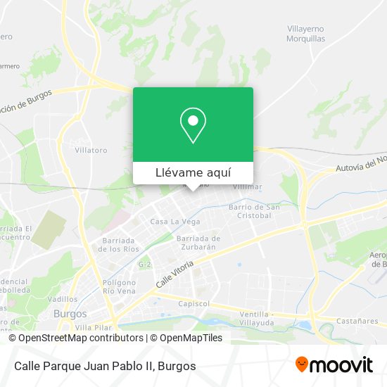 Mapa Calle Parque Juan Pablo II