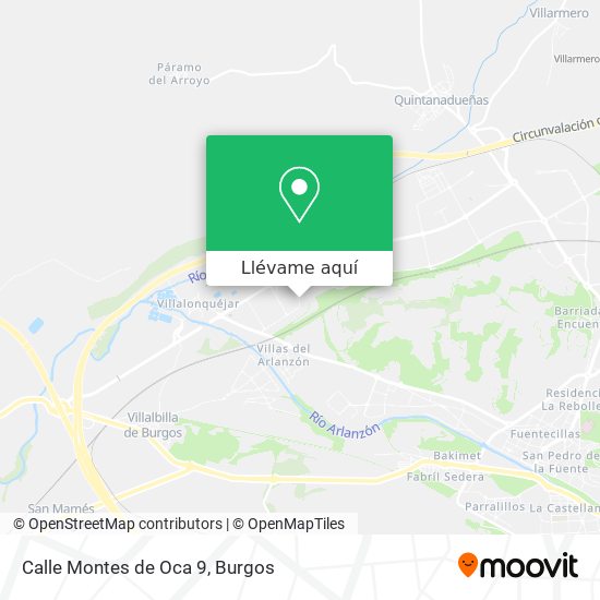 Mapa Calle Montes de Oca 9