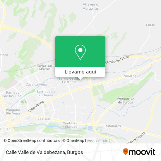 Mapa Calle Valle de Valdebezana