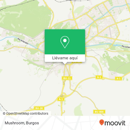 Mapa Mushroom, Calle de Madrid, 32 09001 Parque Europa Burgos