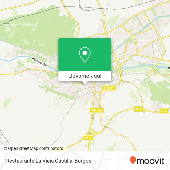 Mapa Restaurante La Vieja Castilla, Calle del Carmen, 6 09001 El Carmen Burgos