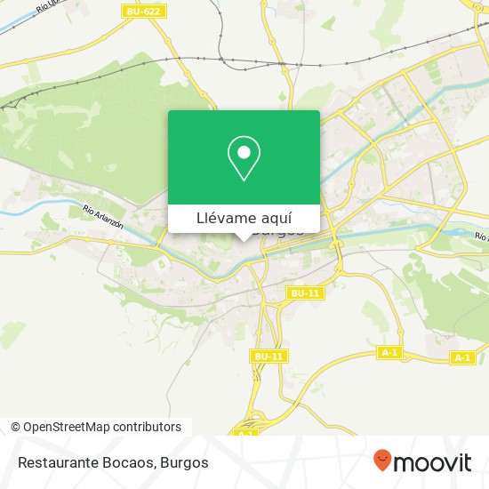 Mapa Restaurante Bocaos, Calle de la Llana de Afuera, 3 09003 San Lorenzo-Plaza Mayor Burgos