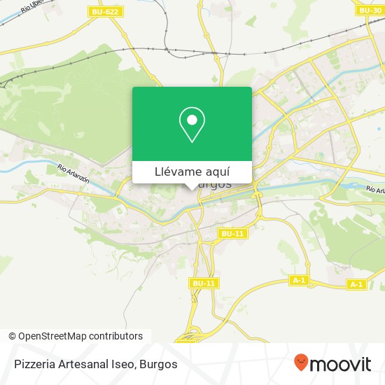 Mapa Pizzeria Artesanal Iseo, Calle San Lorenzo 09003 San Lorenzo-Plaza Mayor Burgos