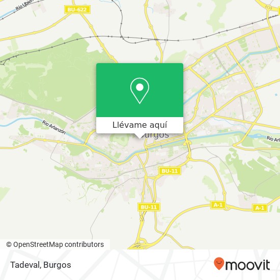 Mapa Tadeval, Calle de Laín Calvo, 40 09003 San Lorenzo-Plaza Mayor Burgos