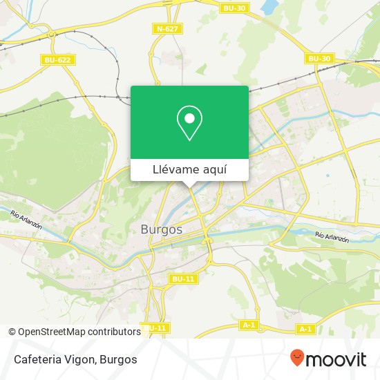 Mapa Cafeteria Vigon, Avenida de Cantabria, 55 09006 Residencia Sanitaria Burgos