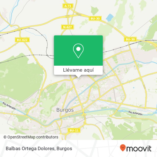 Mapa Balbas Ortega Dolores, Calle Pozanos, 9 09006 Pozanos Burgos