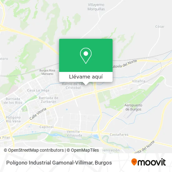 Mapa Polígono Industrial Gamonal-Villímar