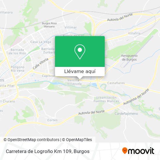 Mapa Carretera de Logroño Km 109