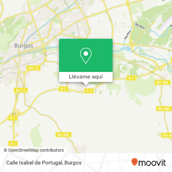 Mapa Calle Isabel de Portugal