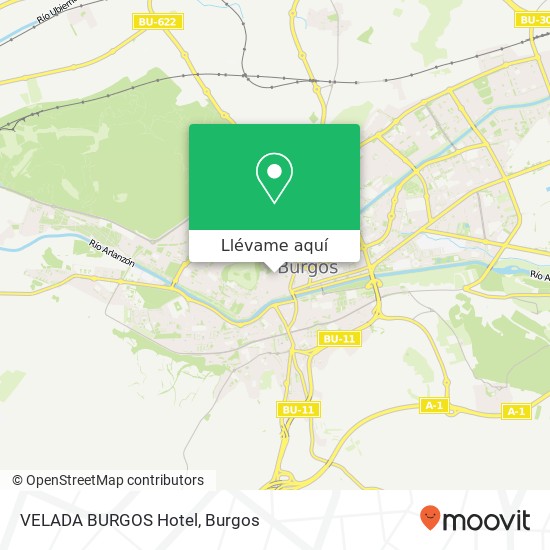 Mapa VELADA BURGOS Hotel