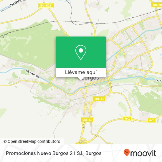 Mapa Promociones Nuevo Burgos 21 S.l.