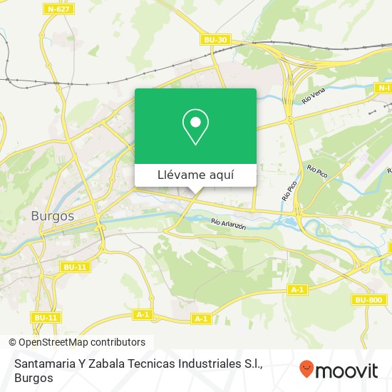 Mapa Santamaria Y Zabala Tecnicas Industriales S.l.
