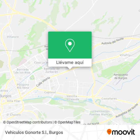 Mapa Vehiculos Gonorte S.l.