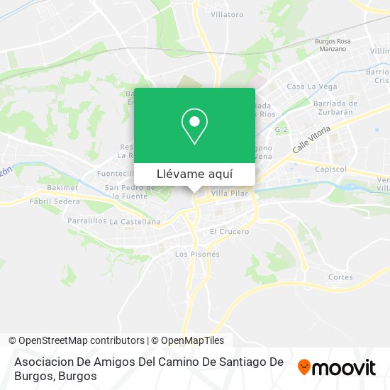 Mapa Asociacion De Amigos Del Camino De Santiago De Burgos