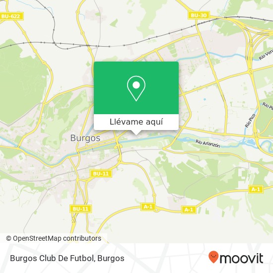 Mapa Burgos Club De Futbol