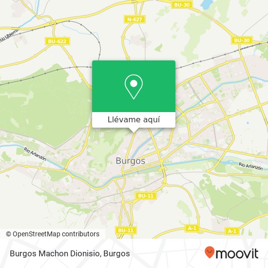 Mapa Burgos Machon Dionisio