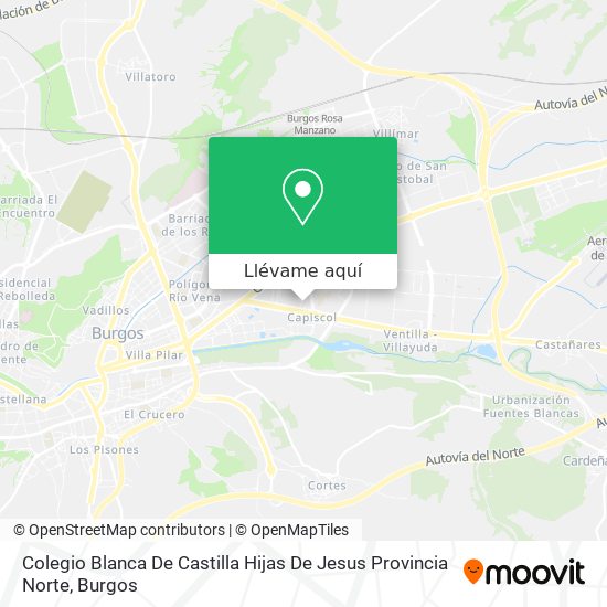 Mapa Colegio Blanca De Castilla Hijas De Jesus Provincia Norte