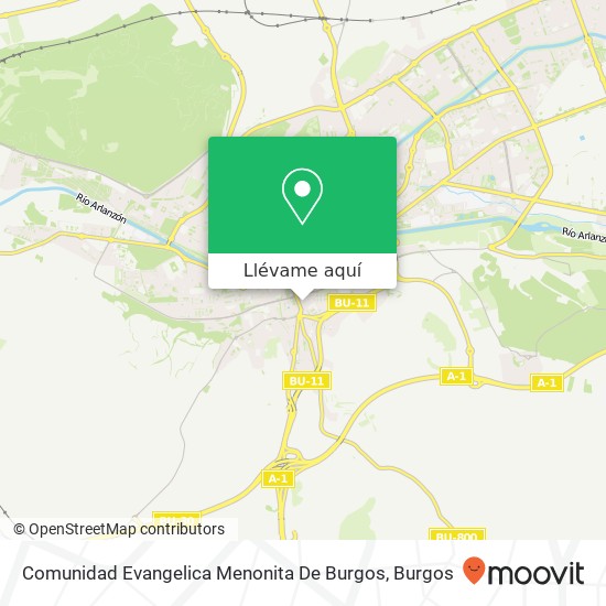 Mapa Comunidad Evangelica Menonita De Burgos