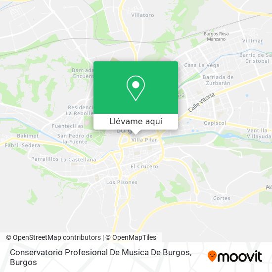 Mapa Conservatorio Profesional De Musica De Burgos