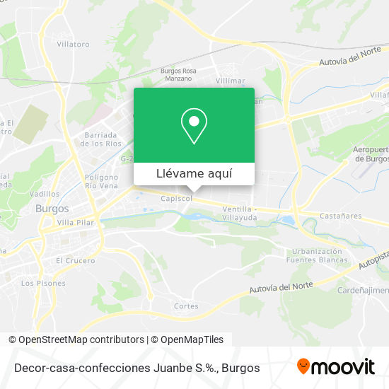 Mapa Decor-casa-confecciones Juanbe S.%.