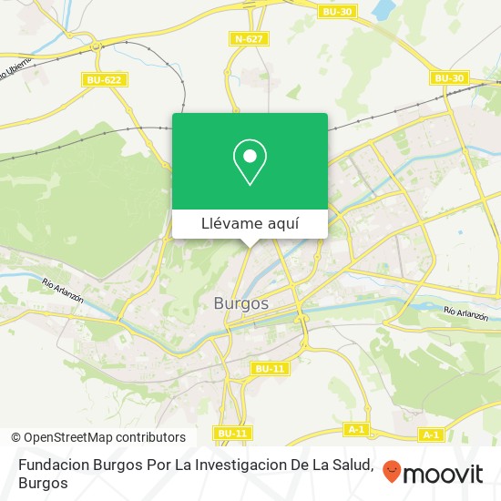 Mapa Fundacion Burgos Por La Investigacion De La Salud