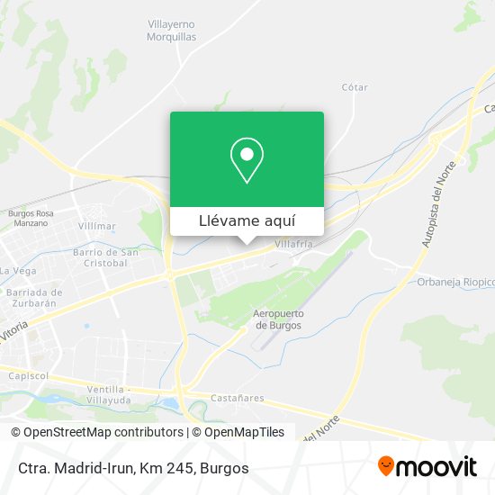 Mapa Ctra. Madrid-Irun, Km 245