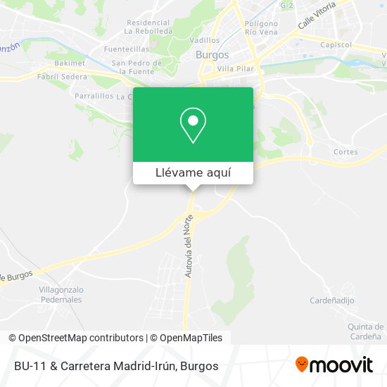 Mapa BU-11 & Carretera Madrid-Irún