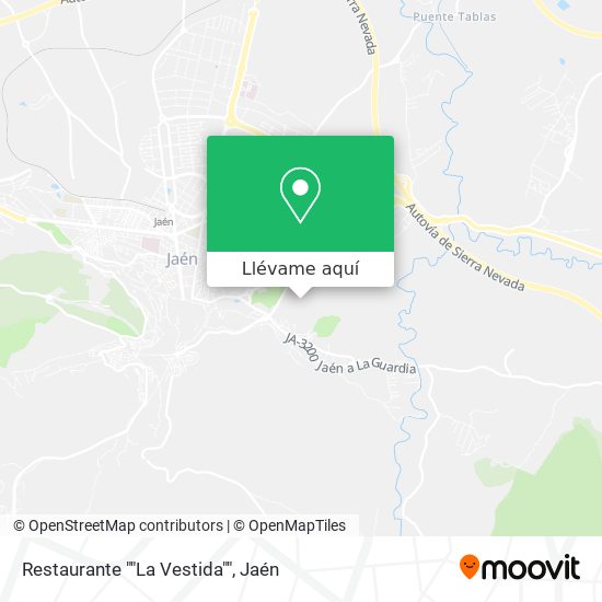 Mapa Restaurante ""La Vestida""