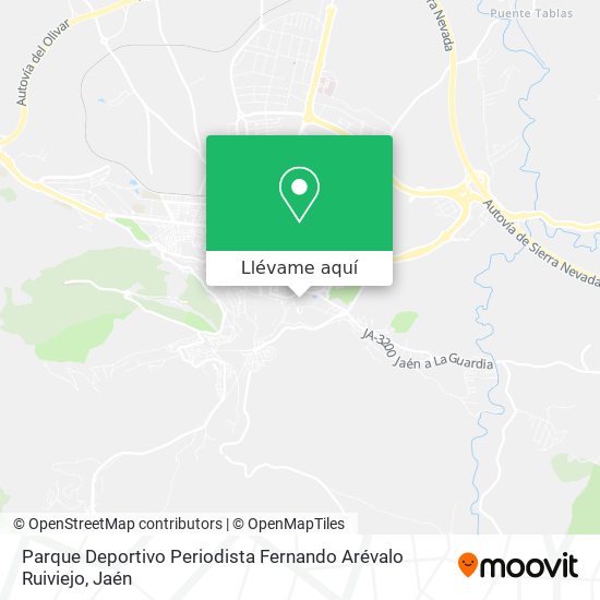Mapa Parque Deportivo Periodista Fernando Arévalo Ruiviejo