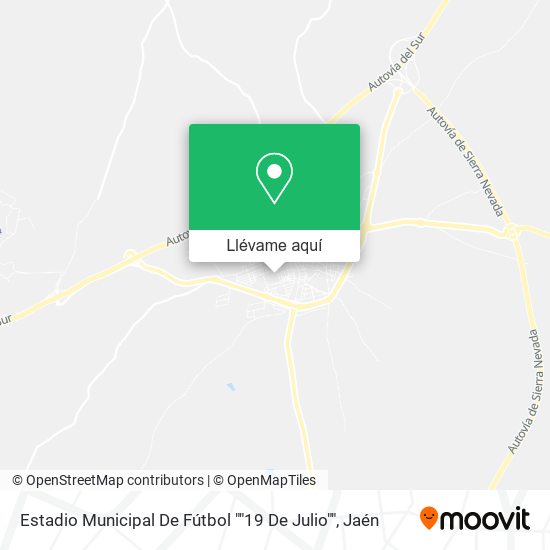 Mapa Estadio Municipal De Fútbol ""19 De Julio""