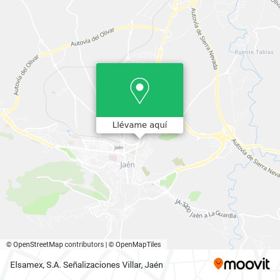 Mapa Elsamex, S.A. Señalizaciones Villar