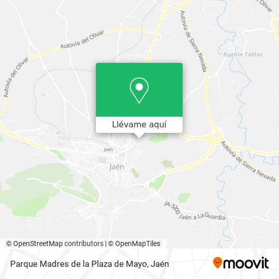 Mapa Parque Madres de la Plaza de Mayo