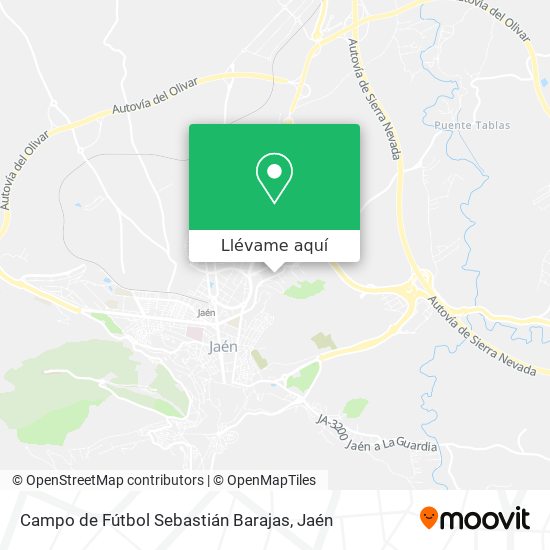 Mapa Campo de Fútbol Sebastián Barajas