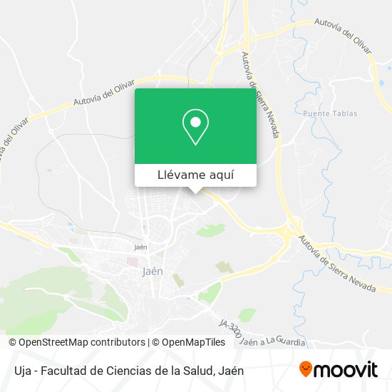 Mapa Uja - Facultad de Ciencias de la Salud