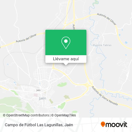 Mapa Campo de Fútbol Las Lagunillas