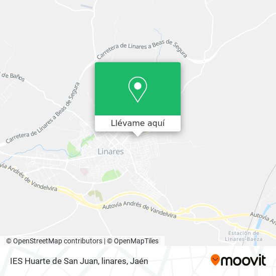 Mapa IES Huarte de San Juan, linares