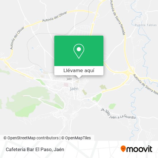 Mapa Cafeteria Bar El Paso